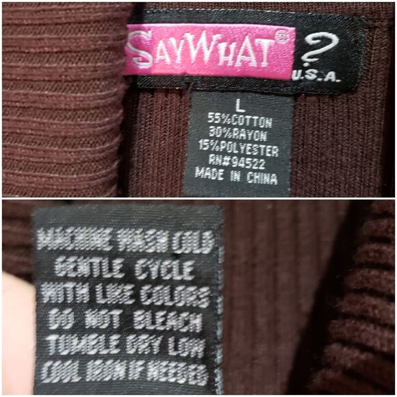 Vintage Y2K Ribbed Turtleneck Drape Neck - Picture 4 of 5